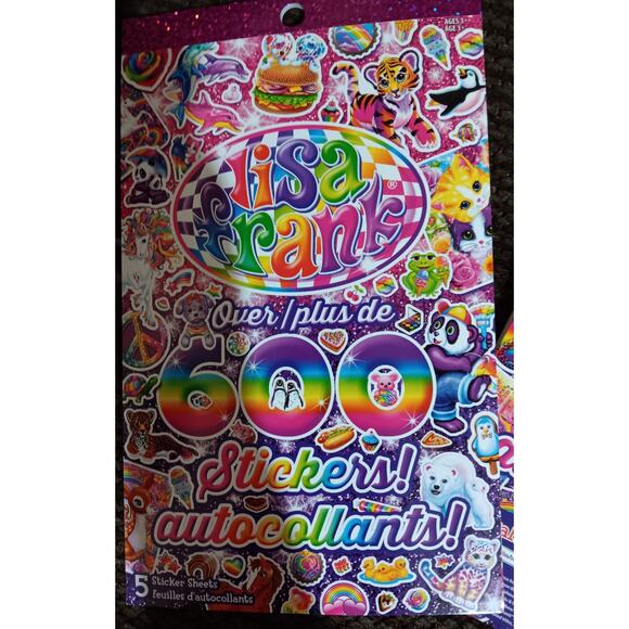 Lisa Frank Sticker Books Over 600 Stickers in each Book 2019 Ages 3+ - Picture 3 of 5